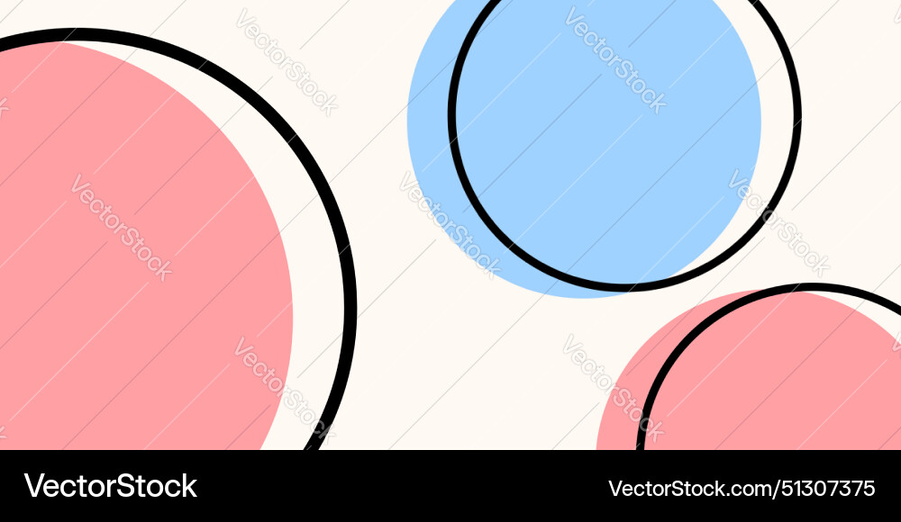 Seamless round pattern background with shapes vector image