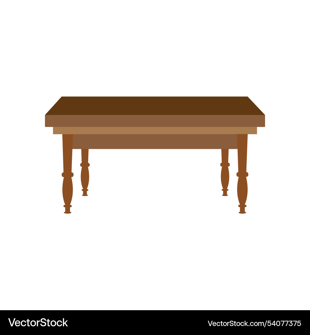Table logo icon object background Vector Image