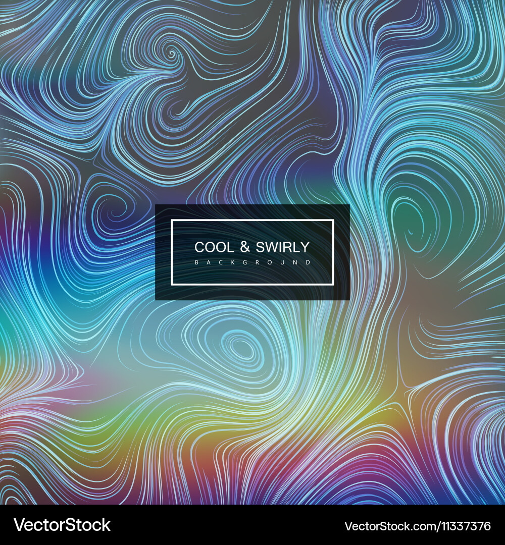 Abstract artistic curl background vector image