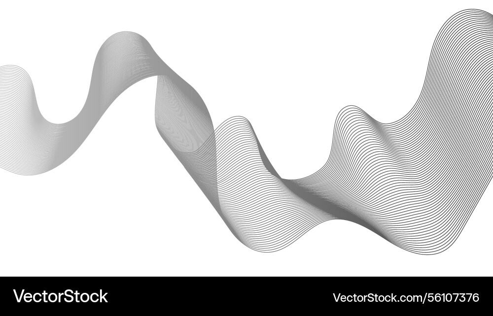 Abstract backdrop with grey wave gradient lines Abstract backdrop with grey wave gradient lines Vector Image
