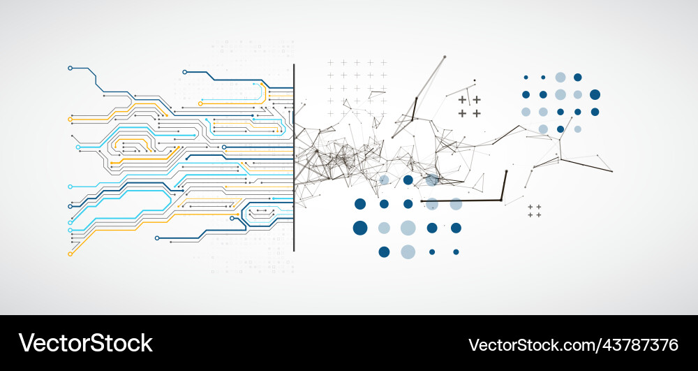 Abstract background on technological Abstract background on technological vector image