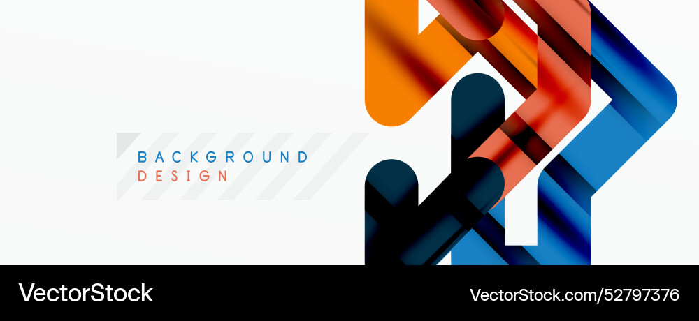 Dynamic colorful lines minimal abstract background Vector Image