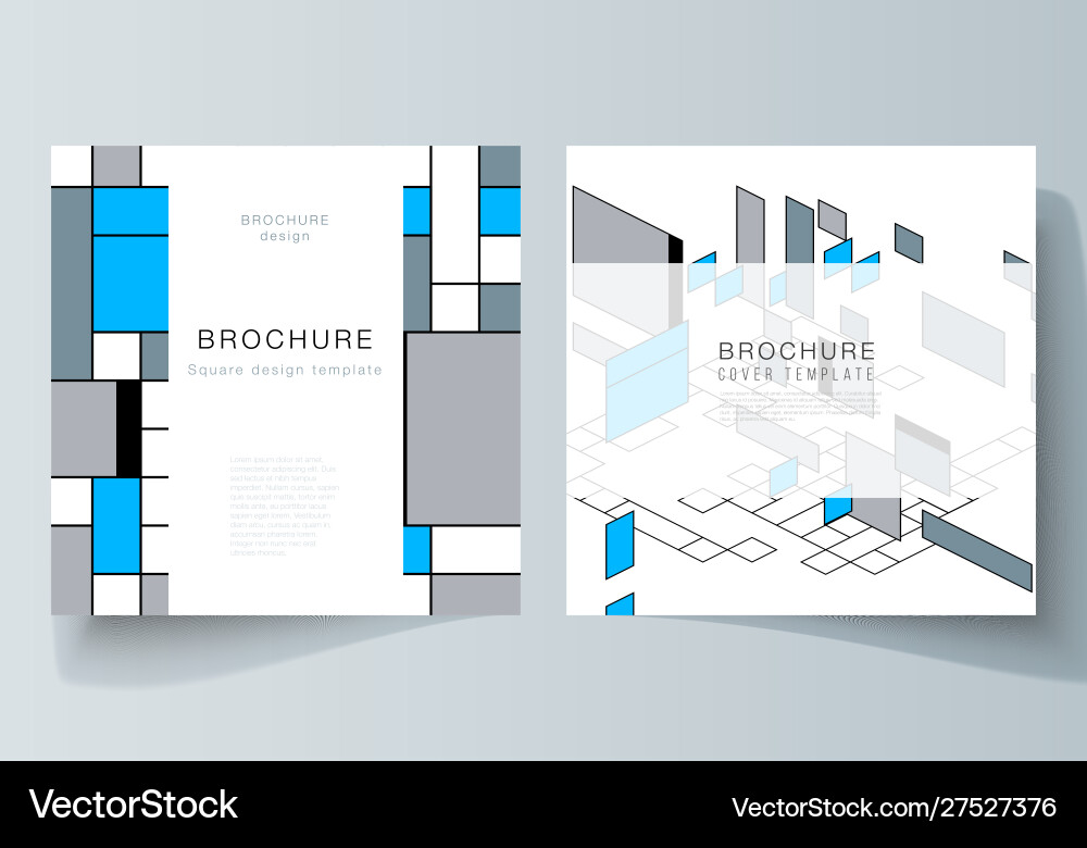 Minimal layout two square format Vector Image