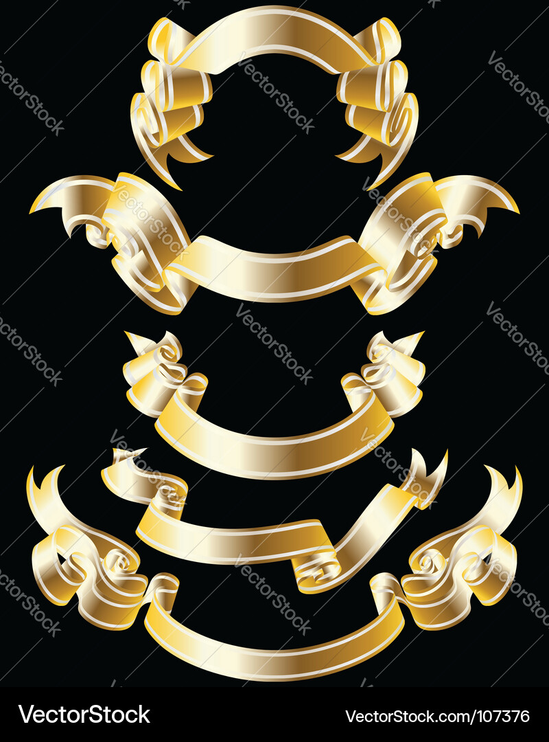 Ribbons set Royalty Free Vector Image - VectorStock