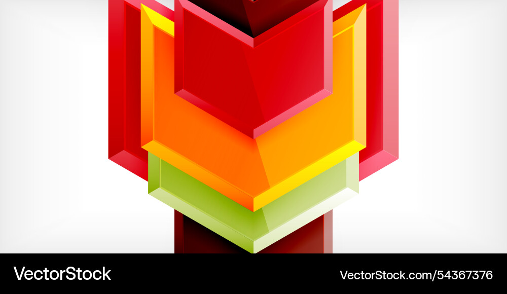 Technology dynamic arrow geometric background Vector Image