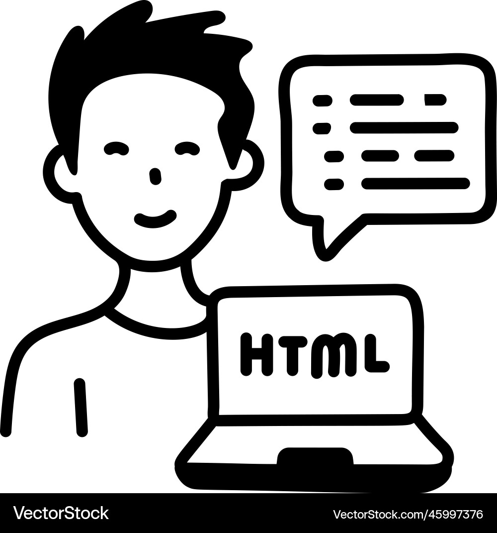 Web programmer Vector Image