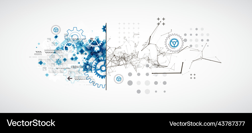 Abstract background on technological Abstract background on technological vector image
