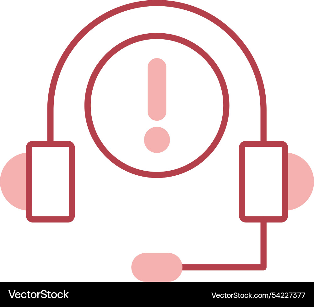 Help line fill icon Vector Image