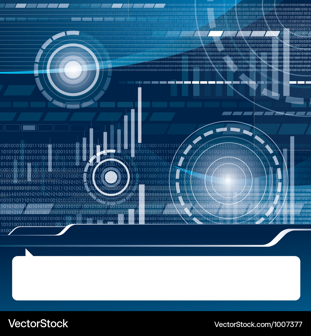 Modern Digital Technology Background Vector Image