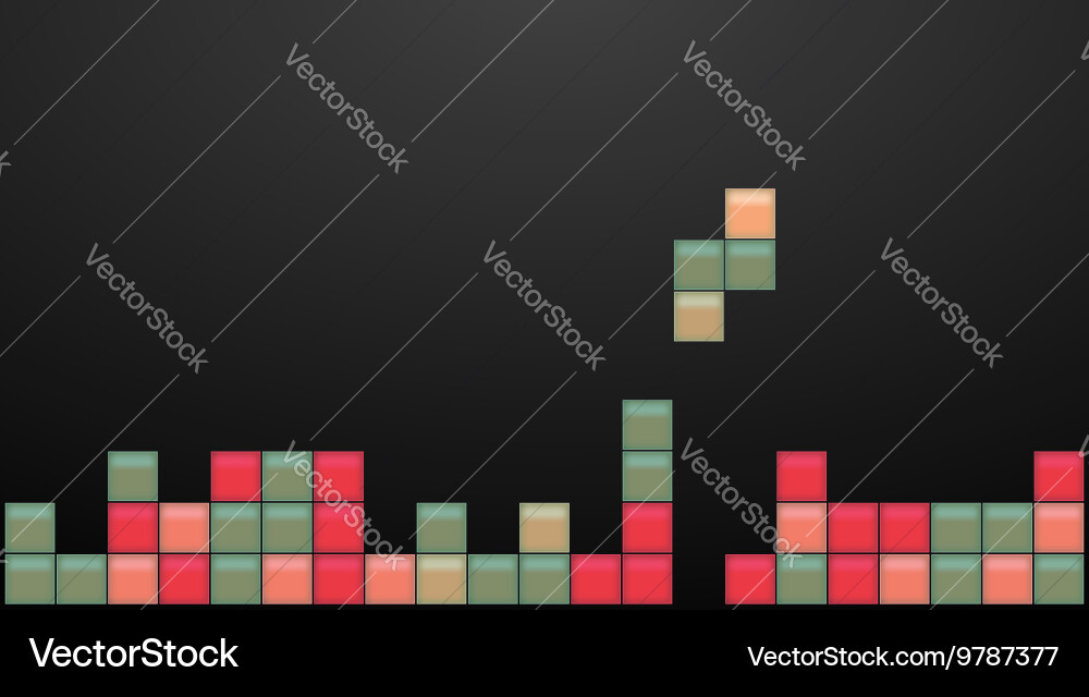 Old video game square vector image