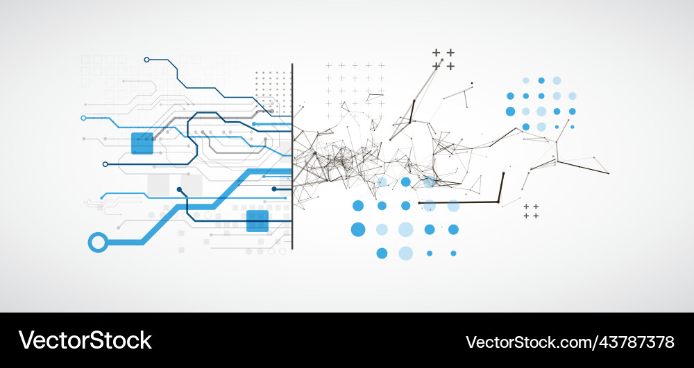 Abstract background on technological Abstract background on technological vector image