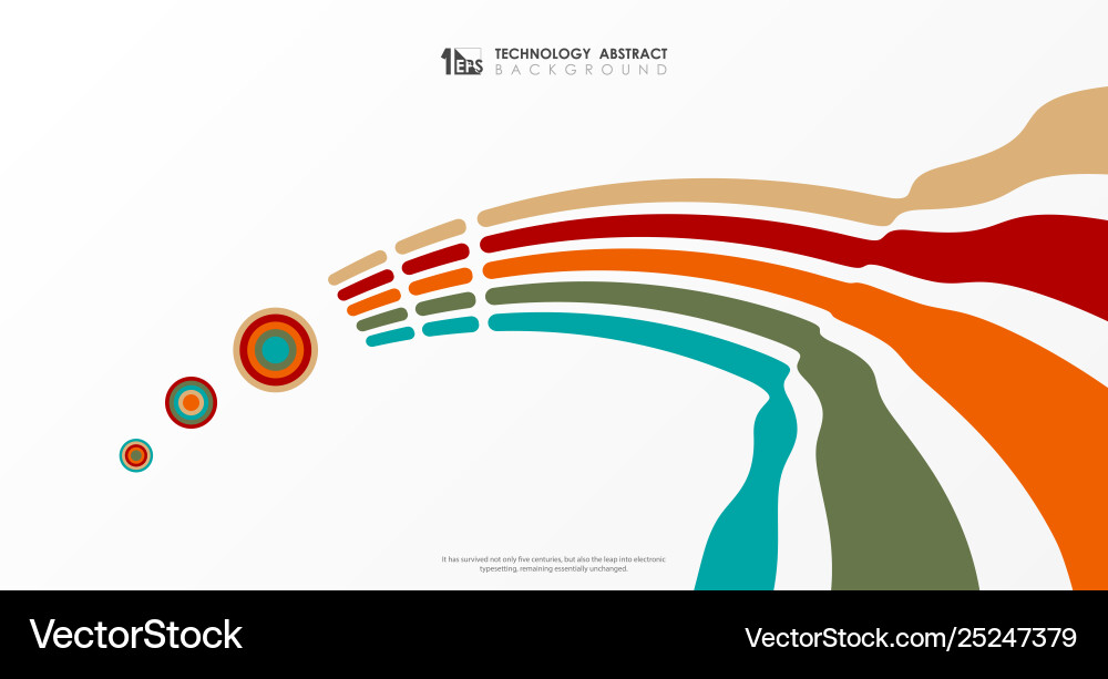 Abstract Colorful Stripe Pattern vector image