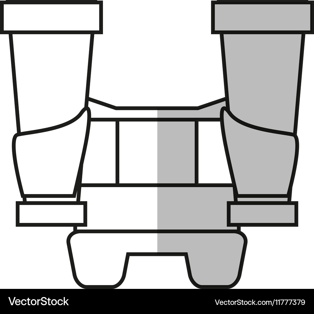 Isolated binocular object design Vector Image