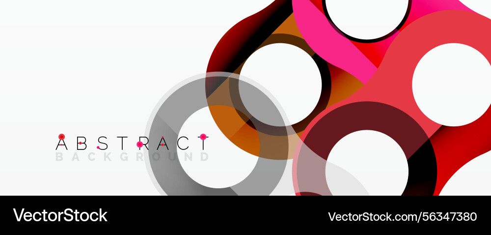 Abstract design features overlapping circles Abstract design features overlapping circles Vector Image