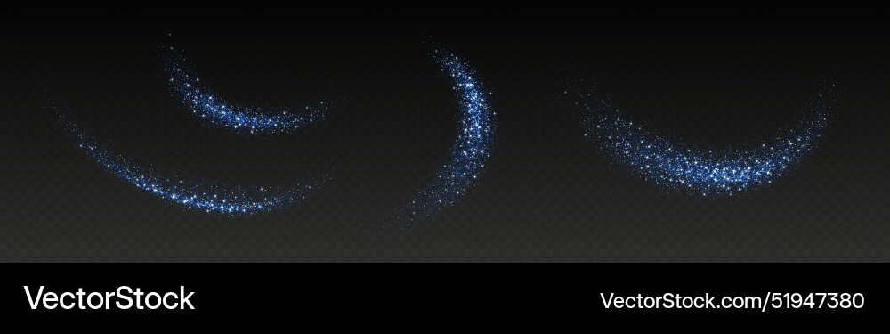 Blue glitter splashes shiny star dust explosion Blue glitter splashes shiny star dust explosion vector image