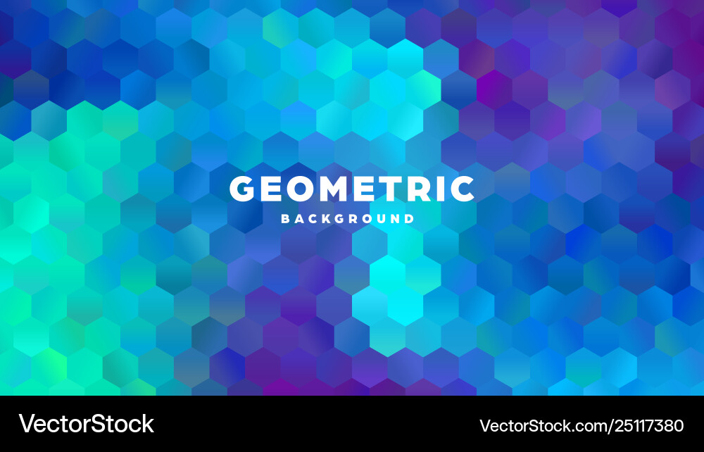 Hexagonal polygonal abstract background colorful Hexagonal polygonal abstract background colorful vector image