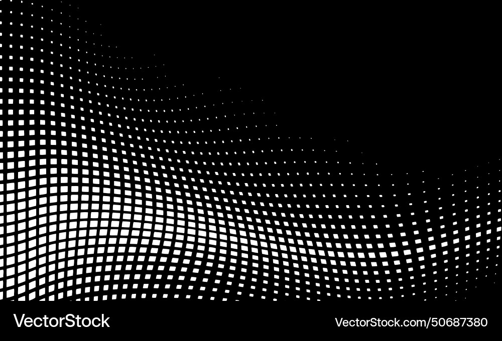 Monochrome gradient halftone dots background Monochrome gradient halftone dots background vector image