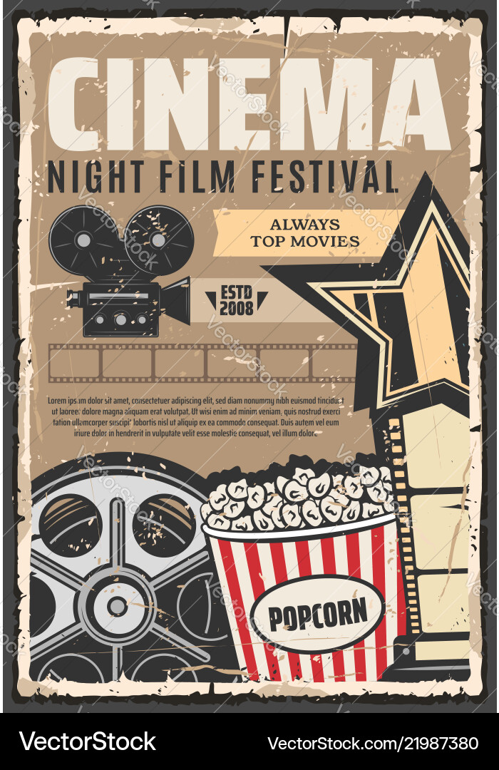 Movie production festival cinema film Movie production festival cinema film vector image