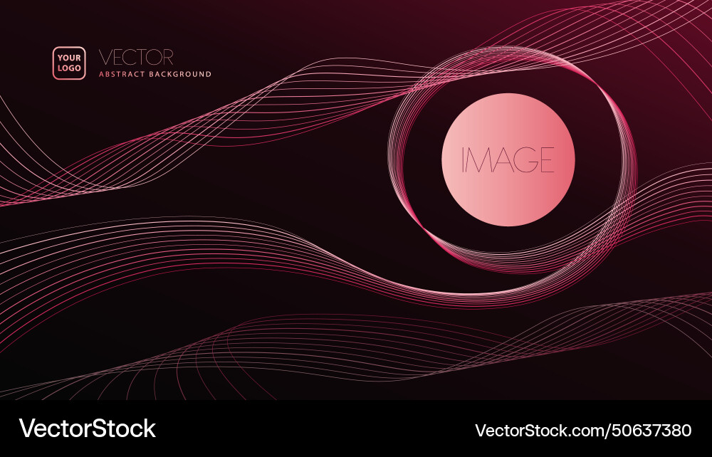 Shiny dynamic twisted line light waves Vector Image