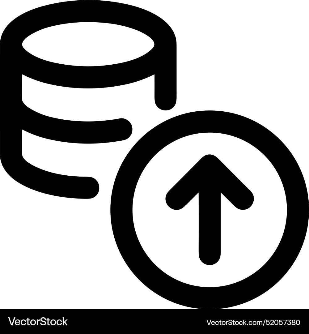 Upload outline icon symbol image Vector Image