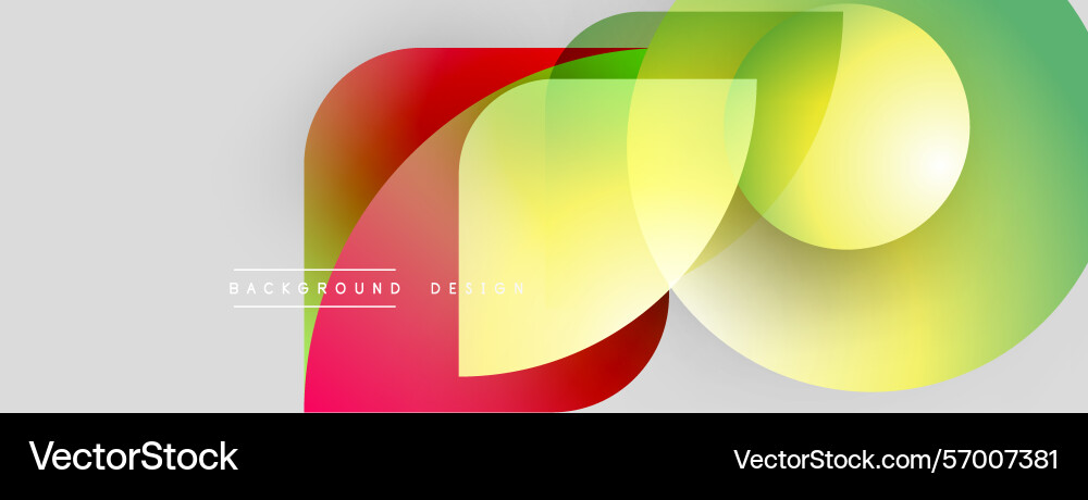 Abstract colorful shapes overlap creating dynamic Abstract colorful shapes overlap creating dynamic Vector Image