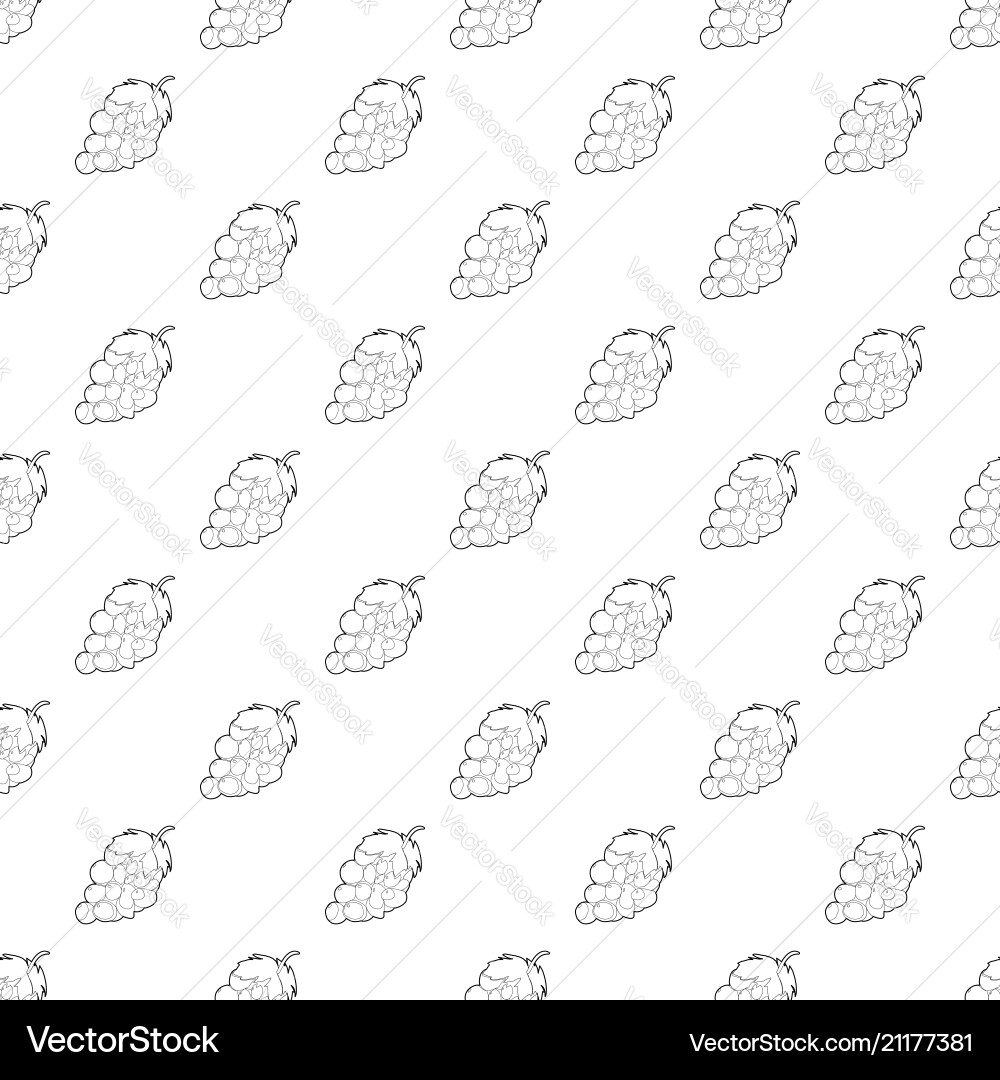 Grape pattern seamless Grape pattern seamless vector image