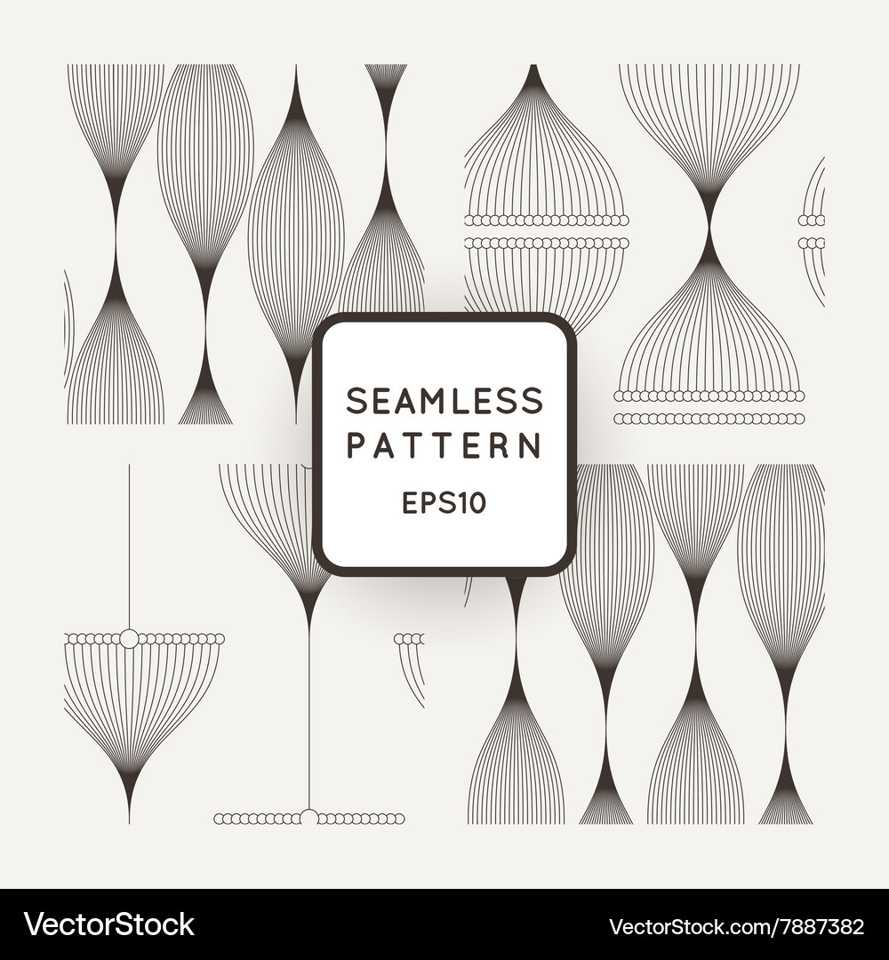 Set of seamless pattern wavy lines Vector Image