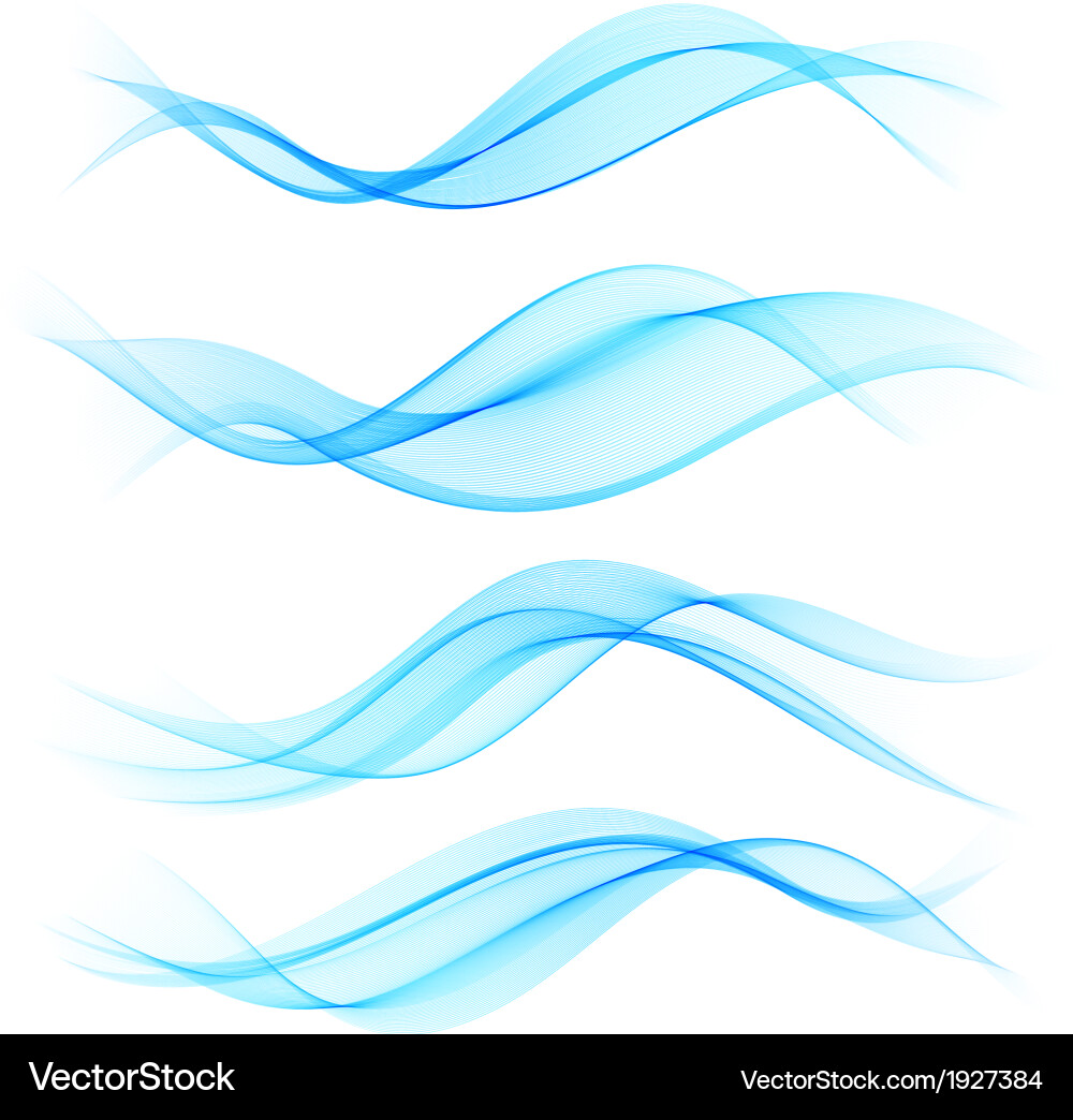 Abstract Color Wave Patterns vector image