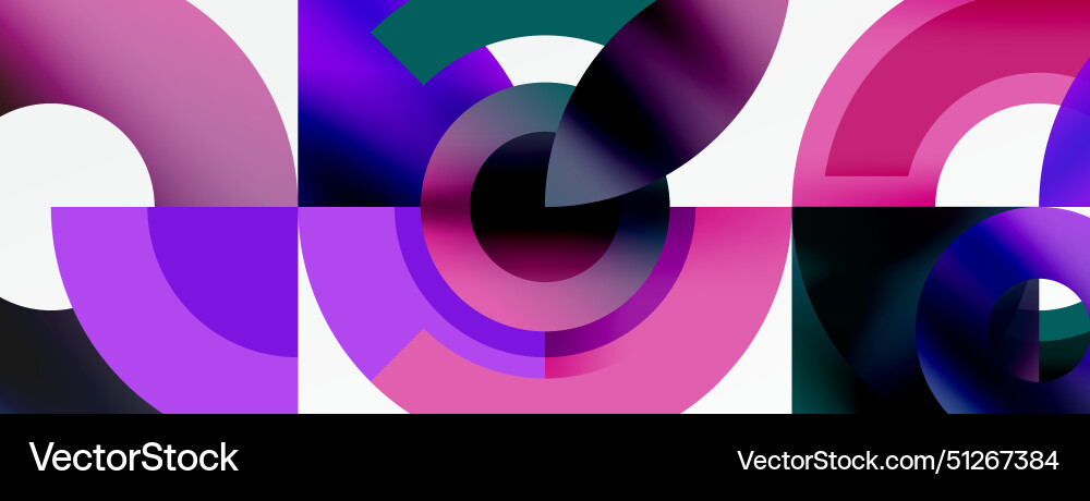 Circle geometric abstract background Royalty Free Vector