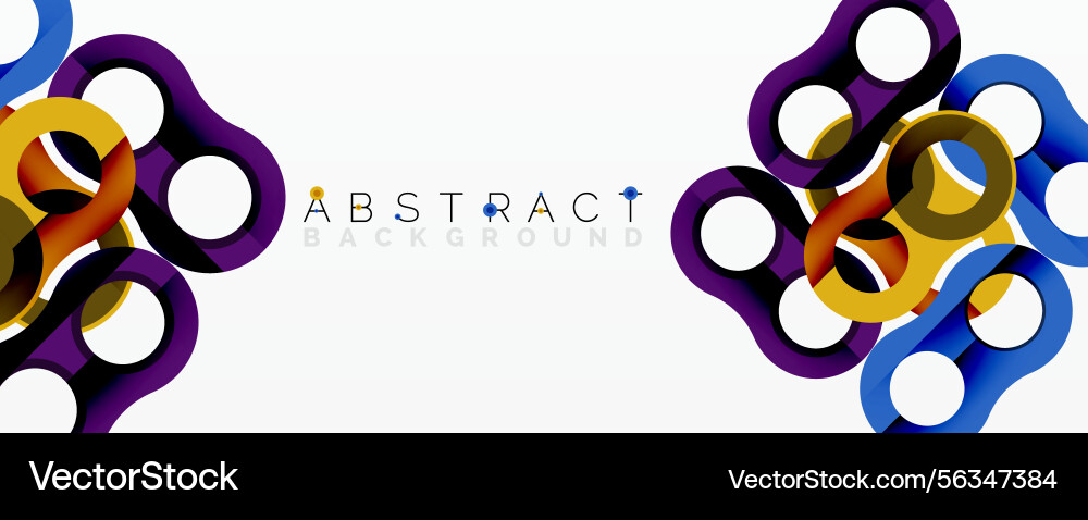 Colorful abstract design features overlapping Colorful abstract design features overlapping vector image