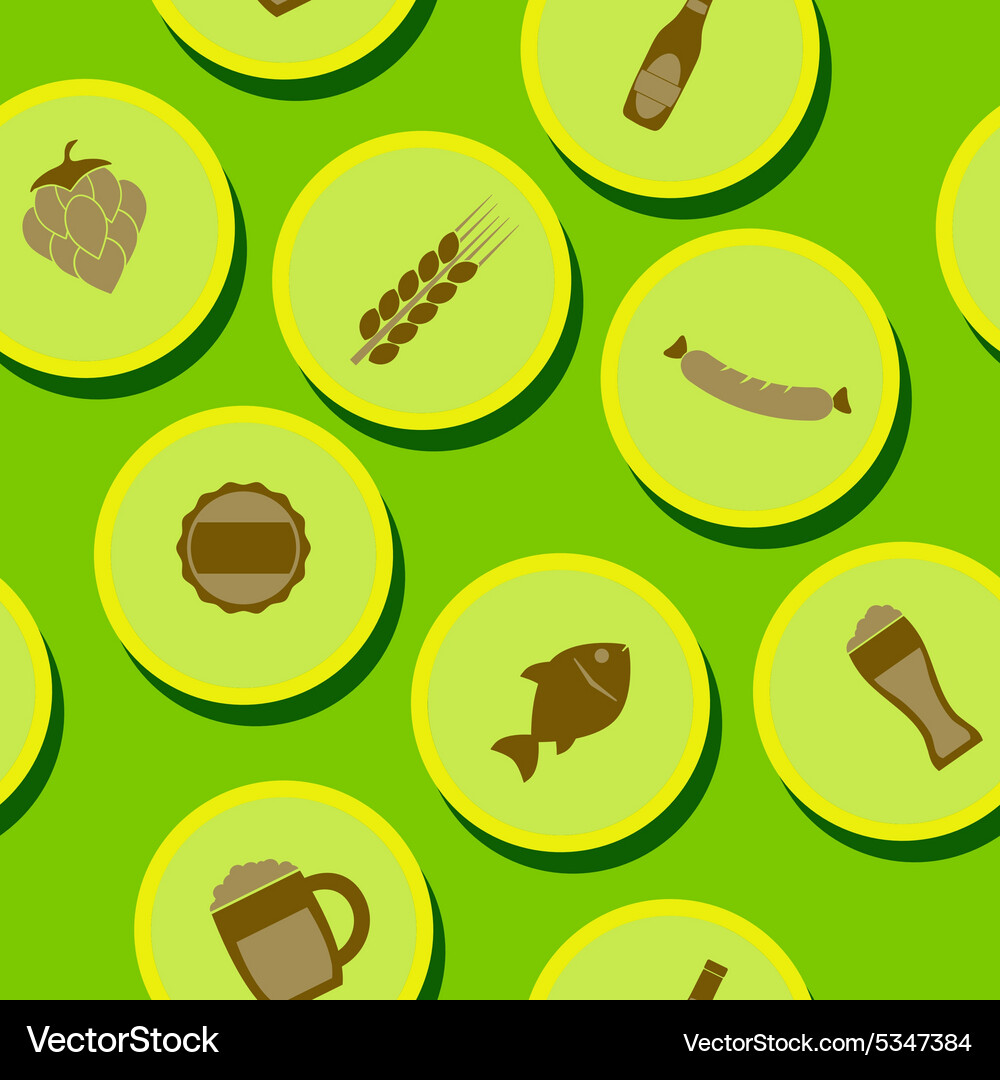 Seamless pattern with consumption of beer Vector Image