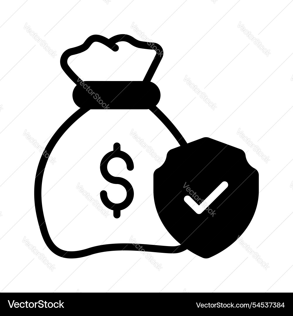 Secure wealth Vector Image