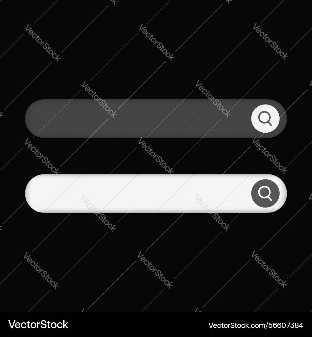 Set of search bar for ui ux designs Set of search bar for ui ux designs vector image