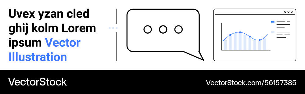 Abstract communication interface with chat bubble Abstract communication interface with chat bubble vector image