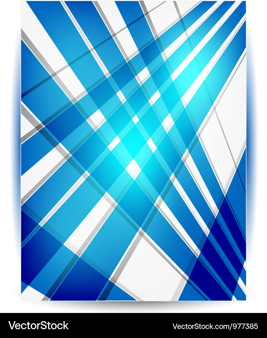 Dynamic Blue Abstract Header Vector Image