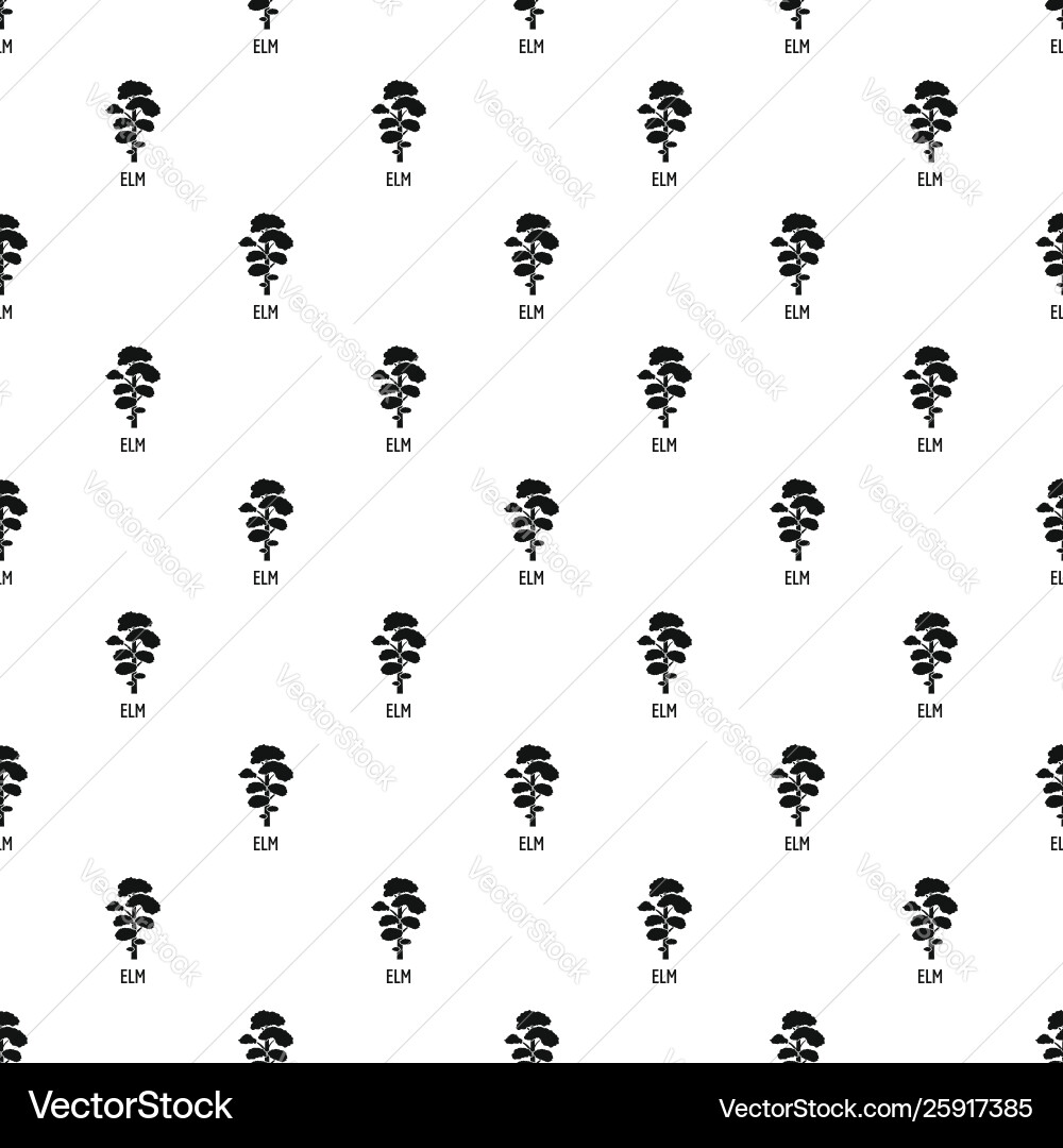 Elm tree pattern seamless Elm tree pattern seamless vector image