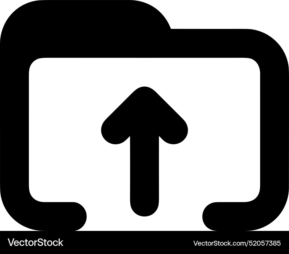 Upload outline icon symbol image Vector Image