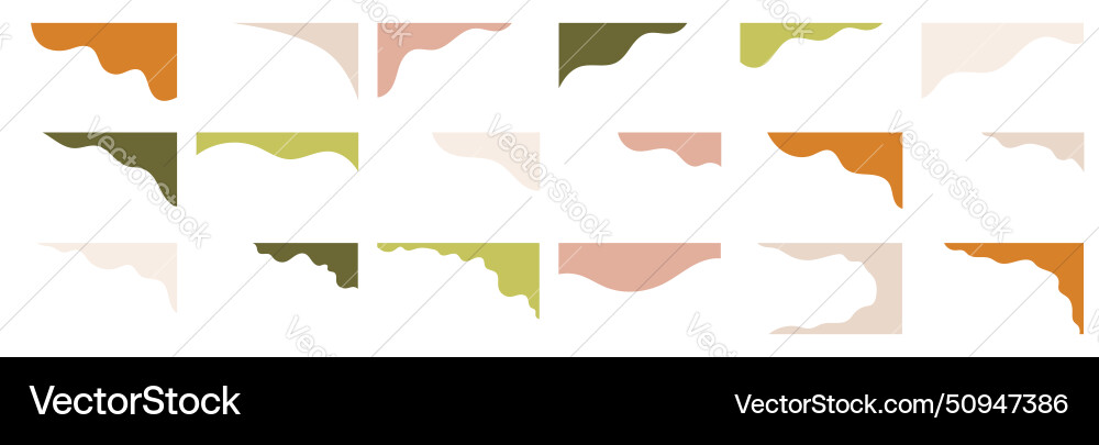 Array of varied shapes for use in website headers Array of varied shapes for use in website headers Vector Image