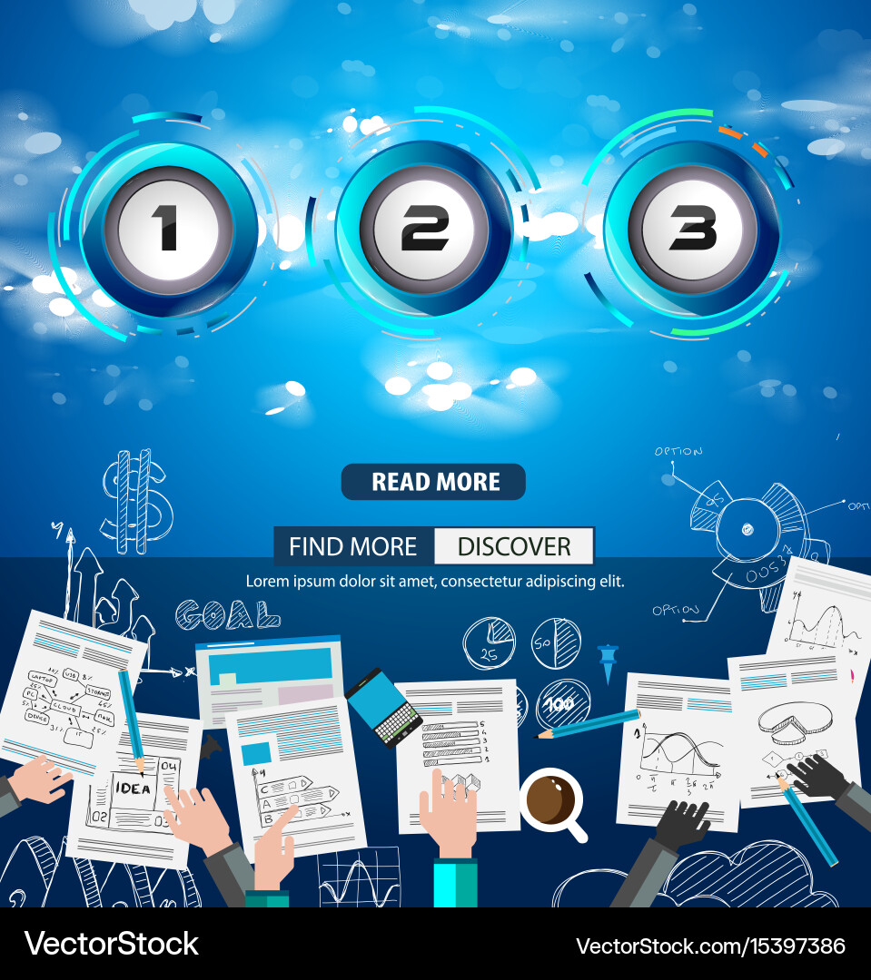 Infograph template with multiple choices vector image