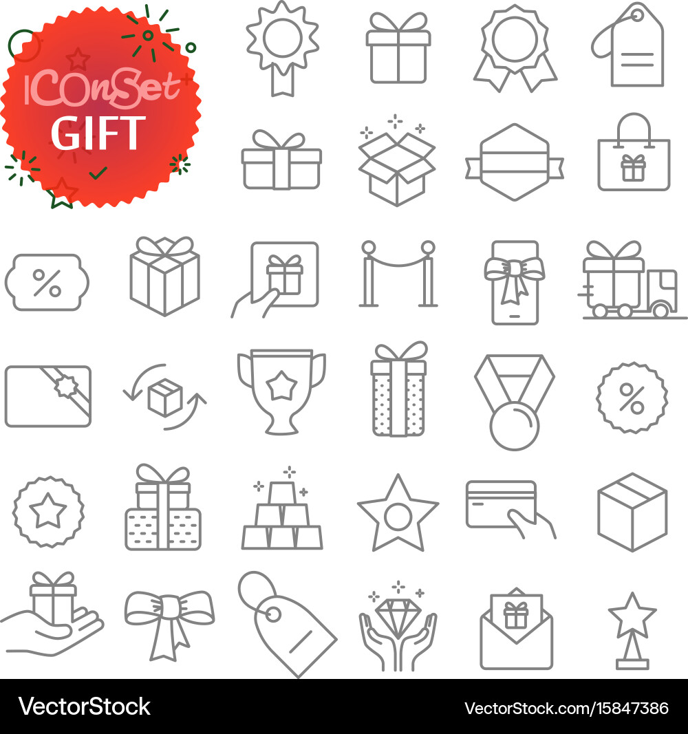 Simple icons collection web and mobile app vector image