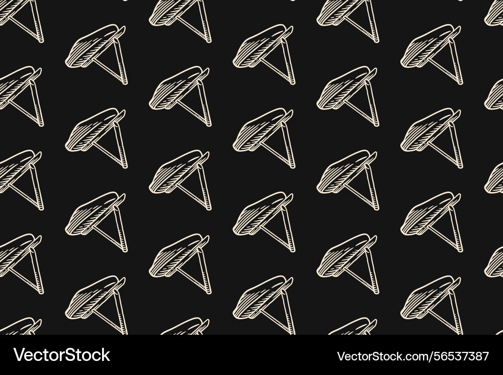 Retro pitfall trap doodle pattern on background Retro pitfall trap doodle pattern on background vector image