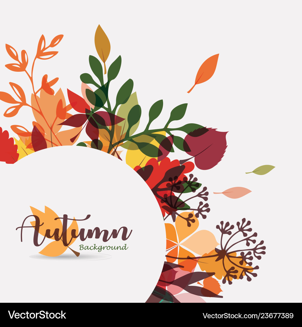 Herbst Blätter stilisiert Hintergrund saisonal Herbst Blätter stilisiert Hintergrund saisonal Vektorbild