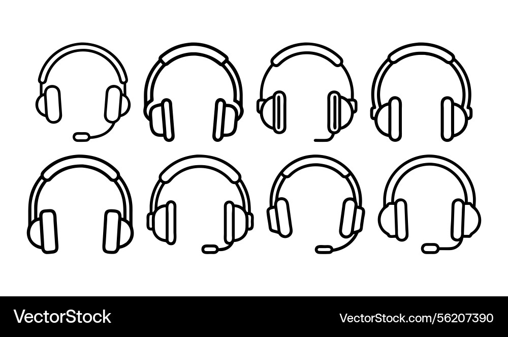 Headphone icon Royalty Free Vector Image - VectorStock