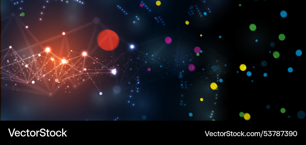 Intersection of data and technology Intersection of data and technology vector image