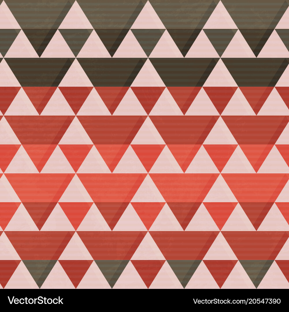Retro triangle seamless pattern Vector Image