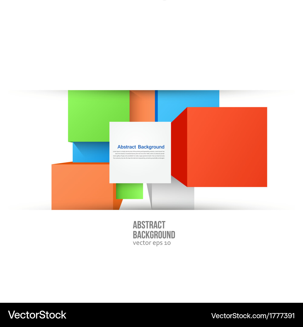 Abstract background square color Vector Image