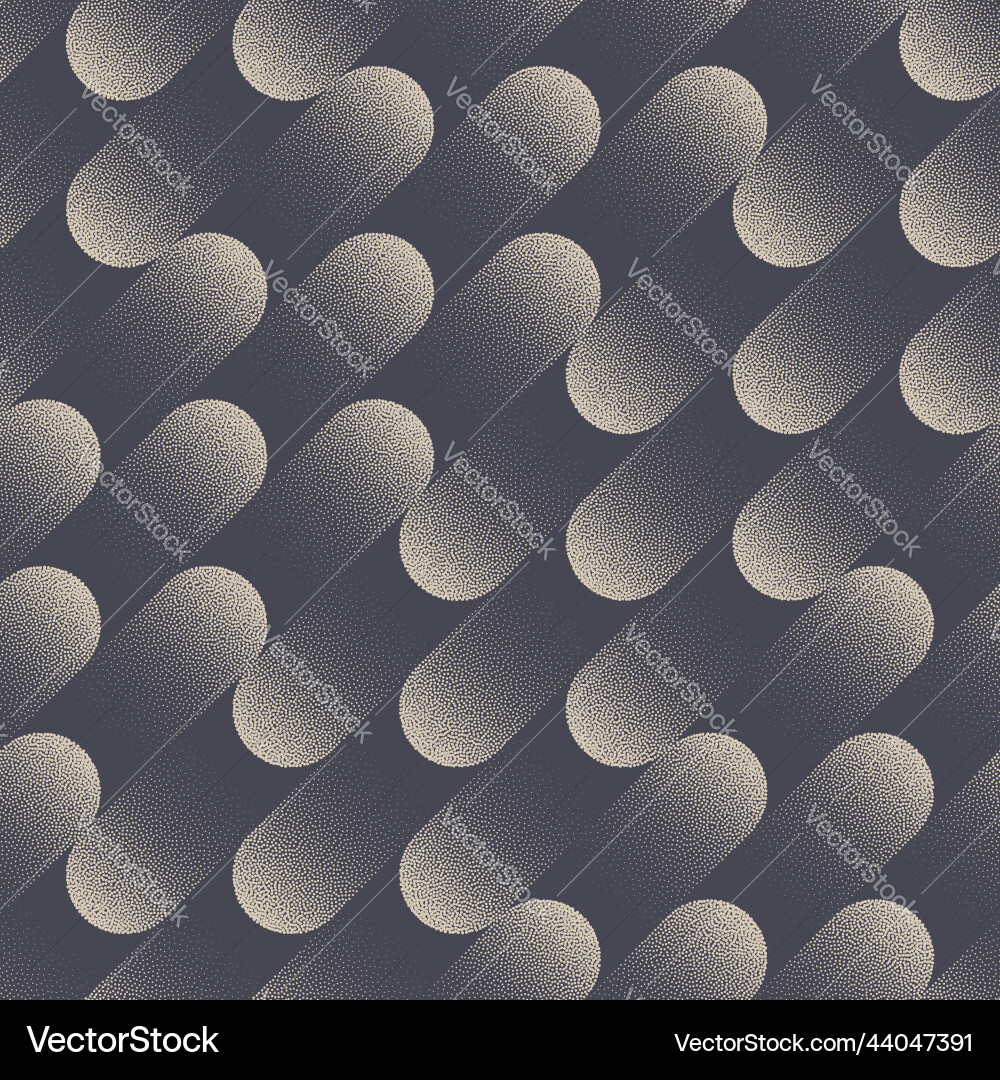 Dynamic oblique lines stipple continuous pattern Vector Image