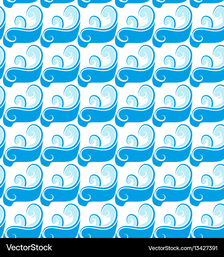 Passover seamless pattern with waves endless vector image