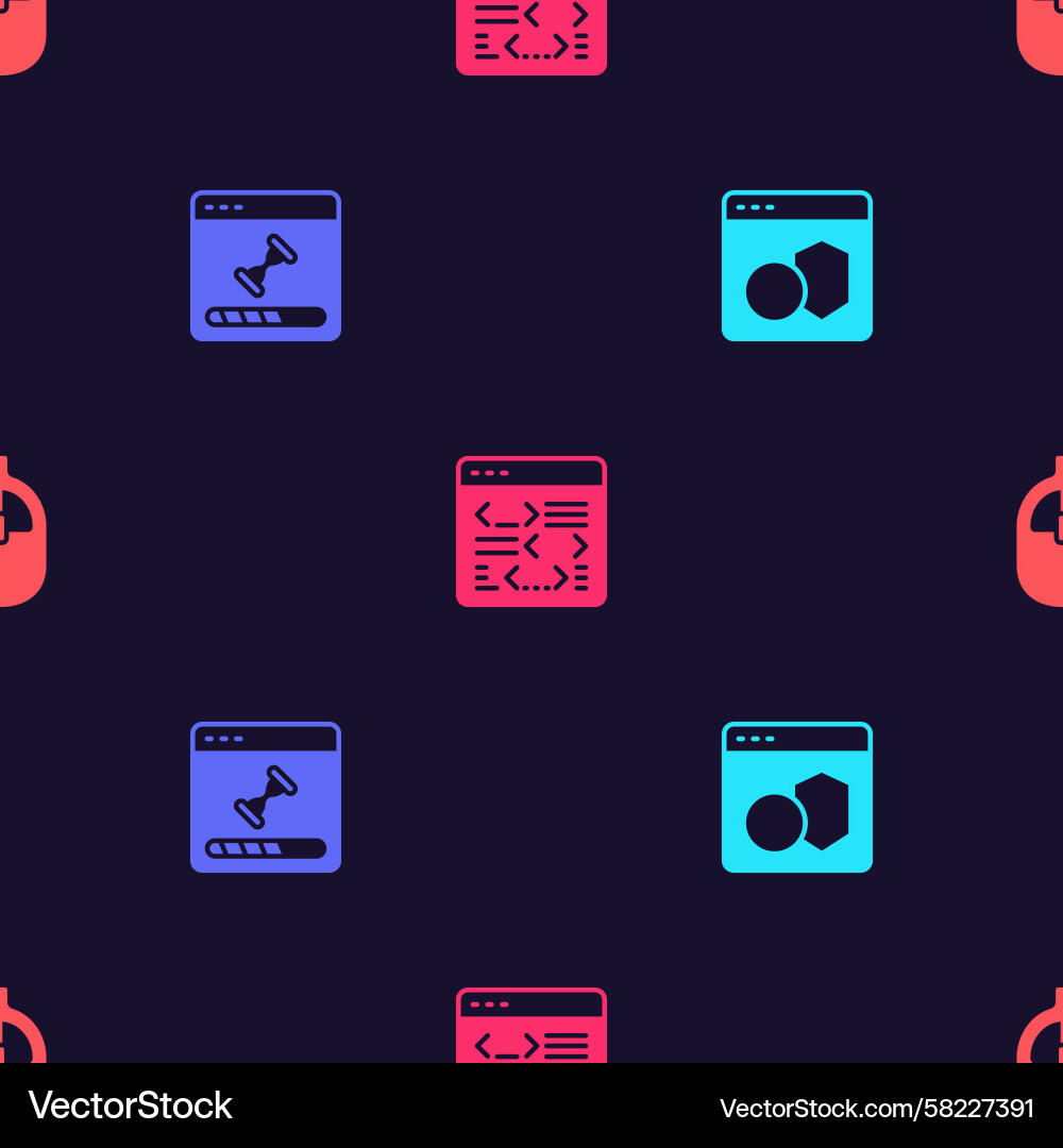 Software Loading & Data Window Vector Image