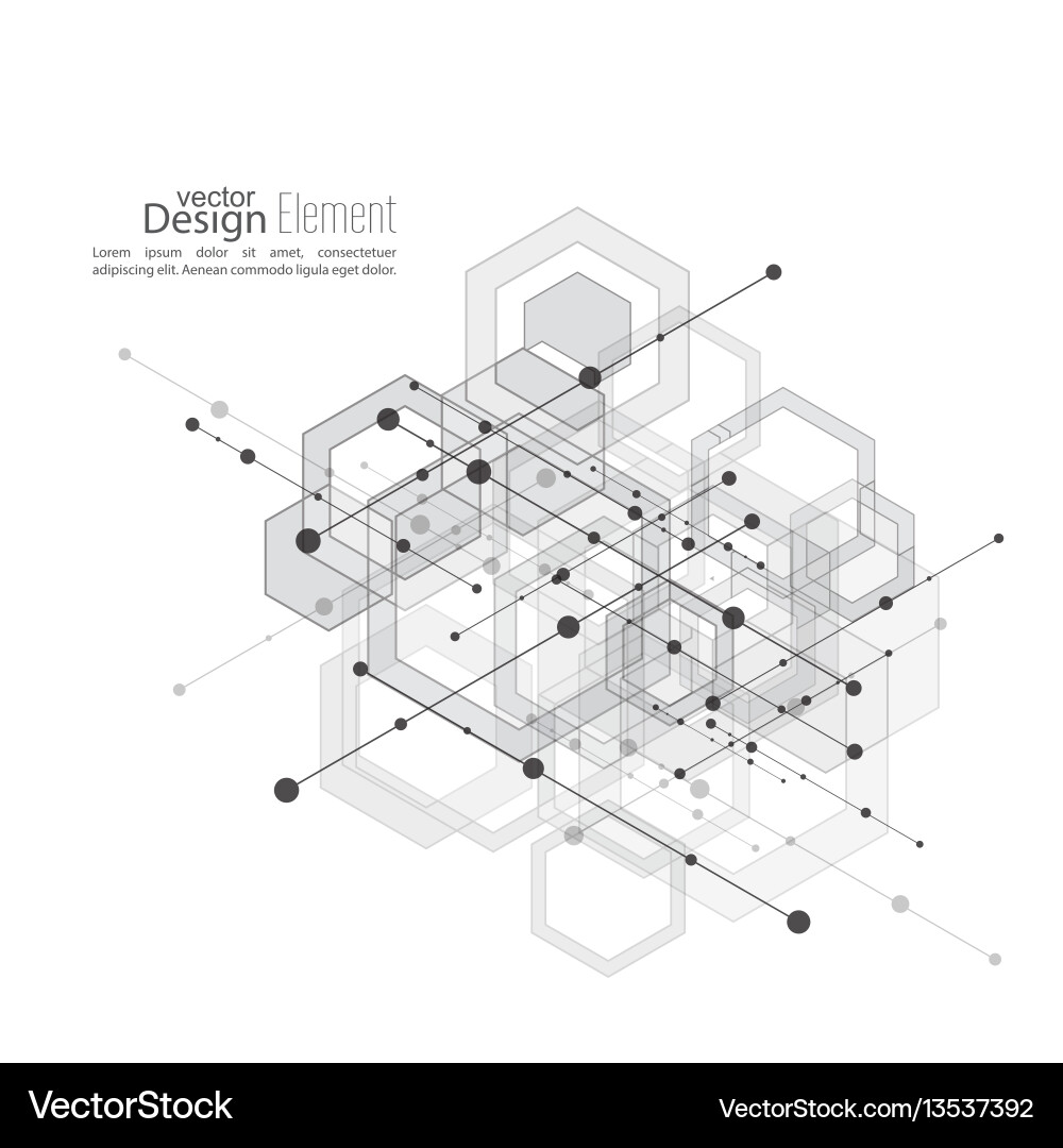 Abstract Science Connection vector image